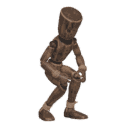 Crouches in cover - sneaking