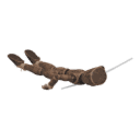 Dies - falls forward, with a bow