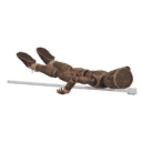 Dies - falls forward, with a staff