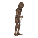Gets hit - from behind, with a flashlight