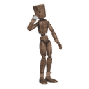 Gets hit - from the front, with a grenade
