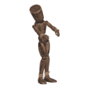Gets hit - from the left, zombie-like