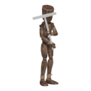 Stands - with a pickaxe