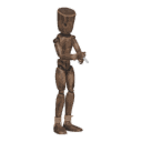 Stands - with a pistol