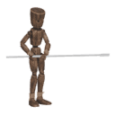 Stands - with a spear