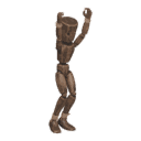 Jumps - rising, fists up