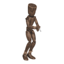 Jumps - rising, with a pistol