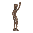 Jumps - takeoff, with a flashlight