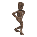 Does lunges in place