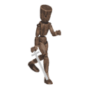 Runs - with a sword
