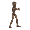 Sidesteps with a pistol - left
