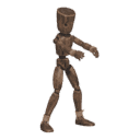 Sidesteps - left, zombie-like
