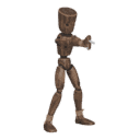 Sidesteps with a pistol - right