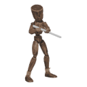 Sidesteps with a rifle - right