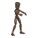 Sidesteps - right, zombie-like
