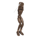 Jumping sword strike