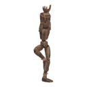 Holds tree pose
