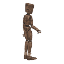 Turns in place - left, with a flashlight