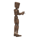 Turns in place - left, with a pistol