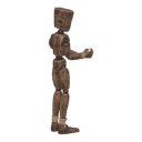 Turns in place - left, sneaking