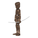 Turns in place - right, with a bow