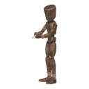 Turns in place - right, with a pistol