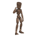 Walks diagonally - back-left, with a grenade