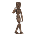 Walks diagonally - back-right, with a grenade
