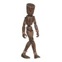 Walks diagonally - forward-left