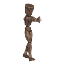 Walks with a pistol