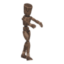 Starts walking - zombie-like