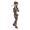 Stops - from a walk, with a pickaxe
