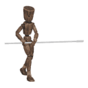 Stops - from a walk, with a spear